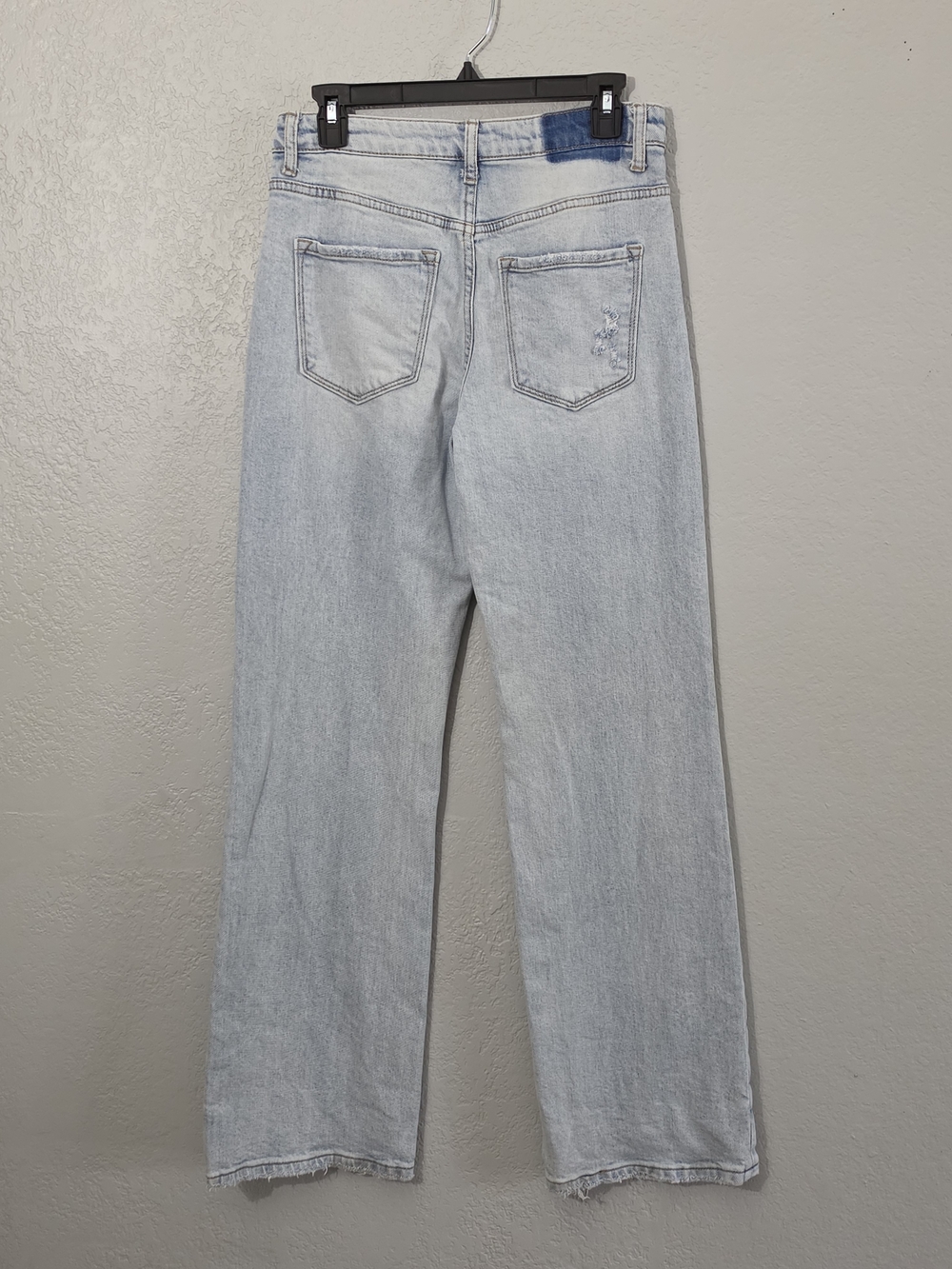 Vervet 90s Vintage Flare Stretch Jean High-Rise Wide Leg Light Wash Women 27 - Picture 7 of 9